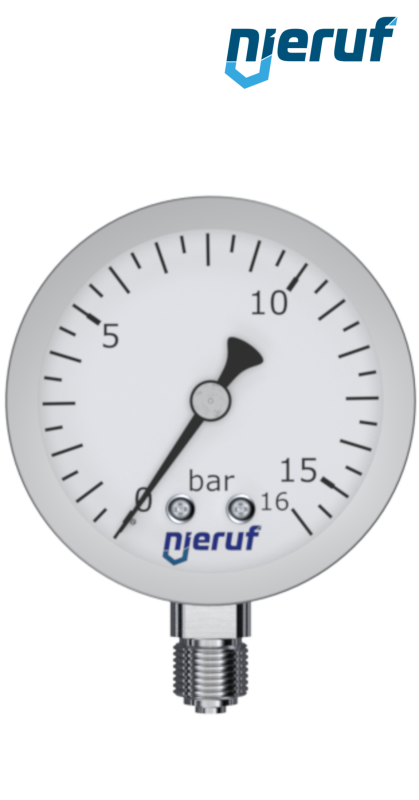 Manometer G 1/4" radial 63 mm Edelstahl MM06 0 - 6,0 bar