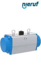 attuatore pneumatico AN02 a effetto semplice, apertura a molla GS-160 90° con 12 molle