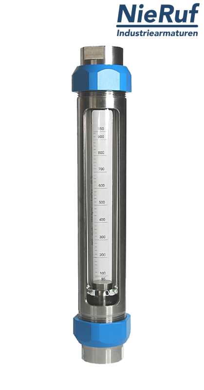 flussimetro ad area variabile 1/4" pollici 4,0 - 40,0 l/h acqua EPDM