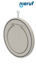 Zwischenflansch-Rückschlagklappe DN250 ZR06 Kunststoff PP-H EPDM