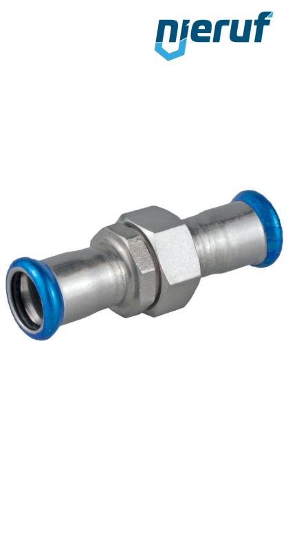 Union Coupling Pressfitting F x F DN32 - 35,0 mm stainless steel