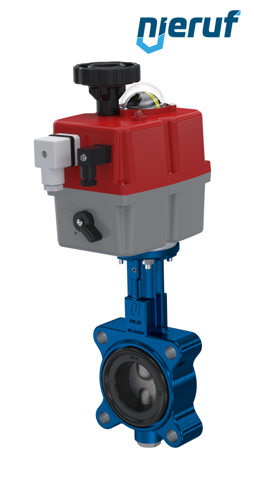 Absperrklappe DN 32 mit Gewindeaugen elektrischer Antrieb 24-240V FDA