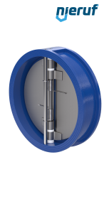 Doppelflügel-Rückschlagklappe DN500 DR02 GGG40 FKM (Viton)