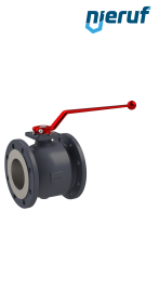 Flange ball valve DN125 FK02 GGG40 ball (solid) stainless steel 1.4408