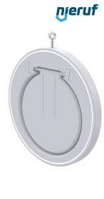 Zwischenflansch-Rückschlagklappe DN300 ZR12 Kunststoff PVDF PTFE