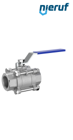 Edelstahl-Kugelhahn DN8 - 1/4" Zoll GK04 Innengewinde