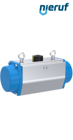 pneumatic actuator AN02 single acting, normally closed high temperature version GS-190 90° with 6 springs
