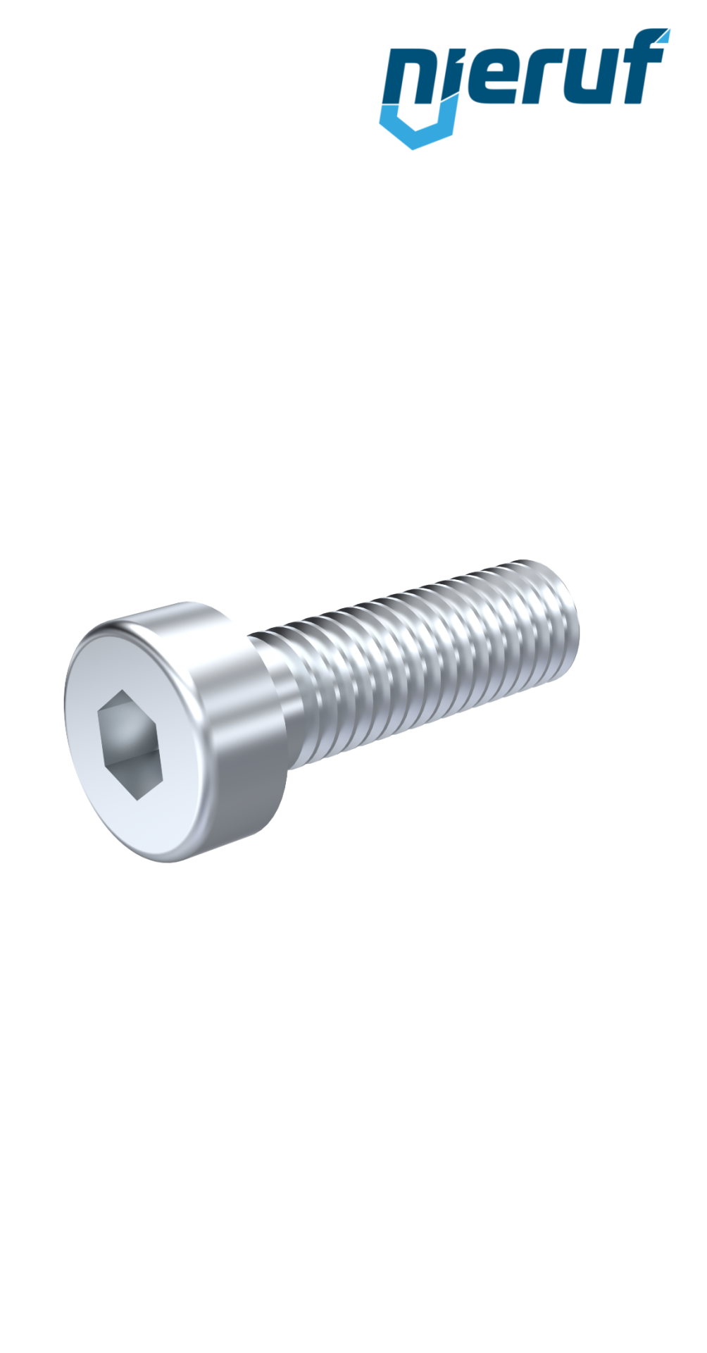 Vis à tête creuse M08x16 mm acier inoxydable A2