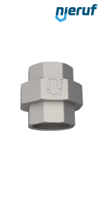 3/3 bocchettone 1/4" pollici filett. interna acciaio inossidabile 316 guarnizione piatta