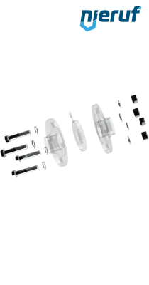 joint set swing check valve/flange DN80 - 3" Inch for flange PN10/16 steel