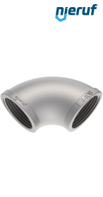 elbow 1/2" inch stainless steel 316 90° angle