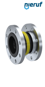 Compensatore DN80 tipo KP04 flange acciaio inox, manicotto NBR