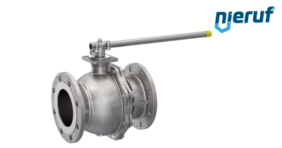 Gas-Flanschkugelhahn DN125 FK05 Edelstahl 1.4408