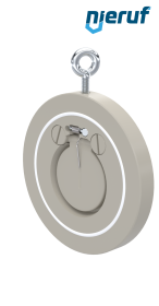 Zwischenflansch-Rückschlagklappe mit Feder DN50 ZR08 Kunststoff PP-H PTFE