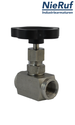 Hochdruck-Nadelventil  3/8" Zoll NV01 Edelstahl 1.4571
