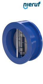 Doppelflügel-Rückschlagklappe DN100 DR01 GGG40 FKM (Viton)