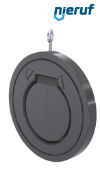 Zwischenflansch-Rückschlagklappe DN100 ZR05 Kunststoff PVC-U NBR