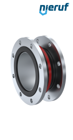 Compensatore piastra di rinforzo DN32 versione KP04 flange in acciaio EPDM