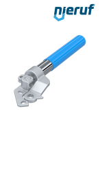 Handhebel mit Federrückstellung F04-F05 11x11 Welle Drehomement max. 20Nm