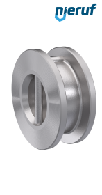 Doppelflügel-Rückschlagklappe DN100 DR03 Edelstahl 1.4408 Metall