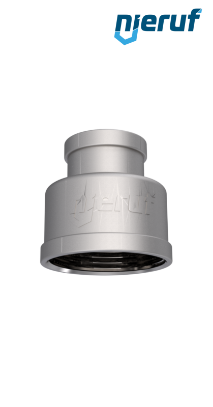 reducing socket 1 1/2" x 3/4" inch female thread stainless steel 316